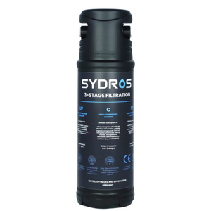 Sydros Performance drinking water filter 3-stage-filter for kitchen / camping